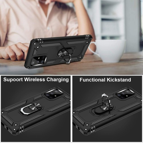 For Samsung Galaxy A14 A32 A52 A71 A51 Shockproof Case Armor Ring Stand Cover - Photo 14 sur 29