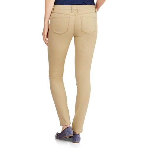 No Boundaries NoBo NJ35B873K Juniors Skinny Low Rise Khaki Twill Stretch Jeans - Picture 2 of 3