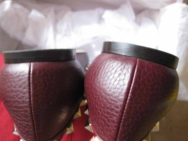 775 Valentino AUTH NIB Rockstud Bordeaux Grained Leather Leather Leather 38 Ballerinas 7c42ce 775 Valentino AUTH NIB Rockstud Bordeaux Grained Leather Leather Leather 38 Ballerinas 7c42ce