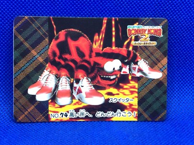 SUPER DONKEY KONG No.2 Diddy Kongカード Dixie ＆ Diddy Super Donkey Kong 2 Nintendo Trading Card Japanese