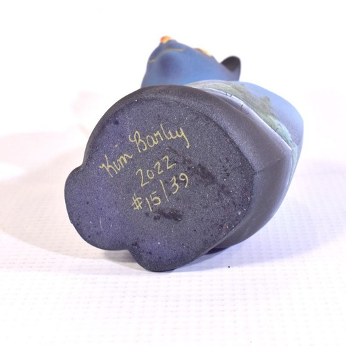 Fenton Gift shop Styleized cat black bear hand painted limited edition - Picture 5 of 6