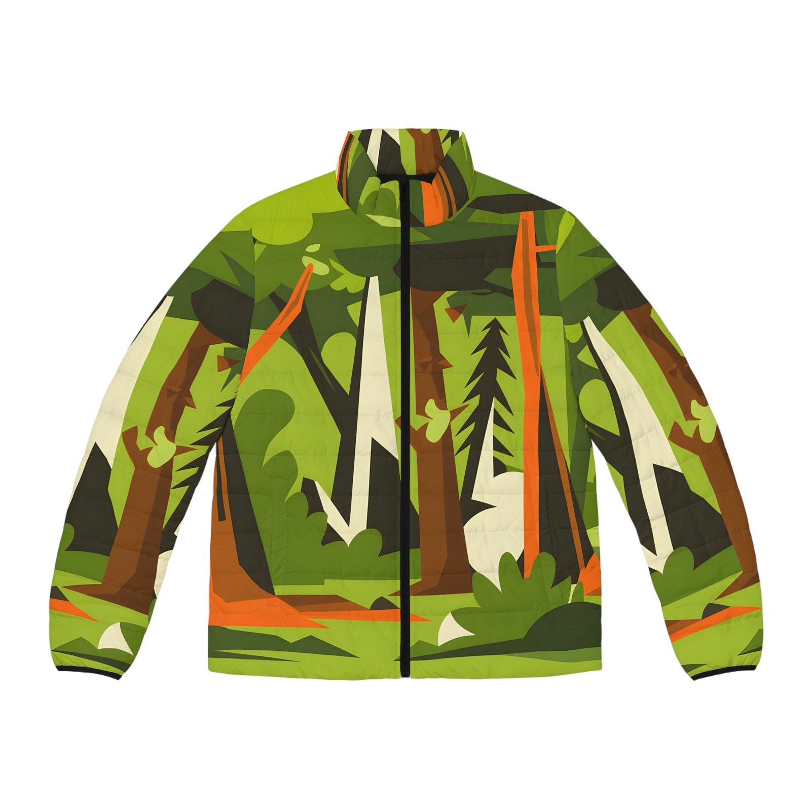 Simplified Forest Puffer Jacket - Warm Stylish Windbreaker for Winter Outdoors