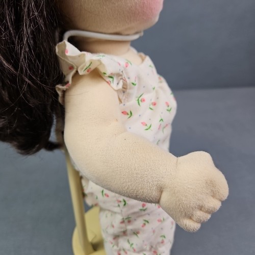 Vintage 1985 Mattel My Child Doll Original Outfit Long Brunette Hair Green Eyes - Picture 11 of 24