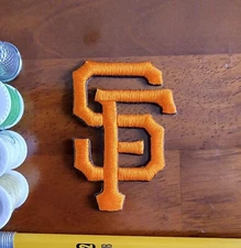 San Francisco Giants Patch 3D SF Logo MLB Baseball Embroidered Iron On 2.75x2