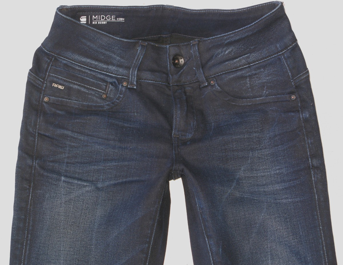 G-Star Raw NEW Midge Cody Mid-Rise Skinny Jean Wm Sz 26 Blue G-Star Raw NEW Midge Cody Mid-Rise Skinny Jean Wm Sz 26 Blue