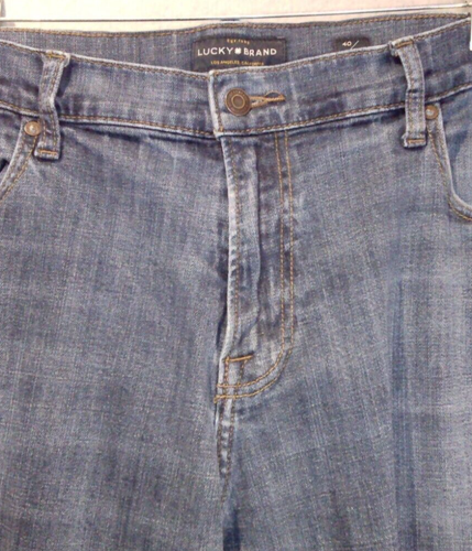 Pantalon homme jean droit bleu Lucky You fait main marque Lucky 221 taille 40/30 - Photo 3/20