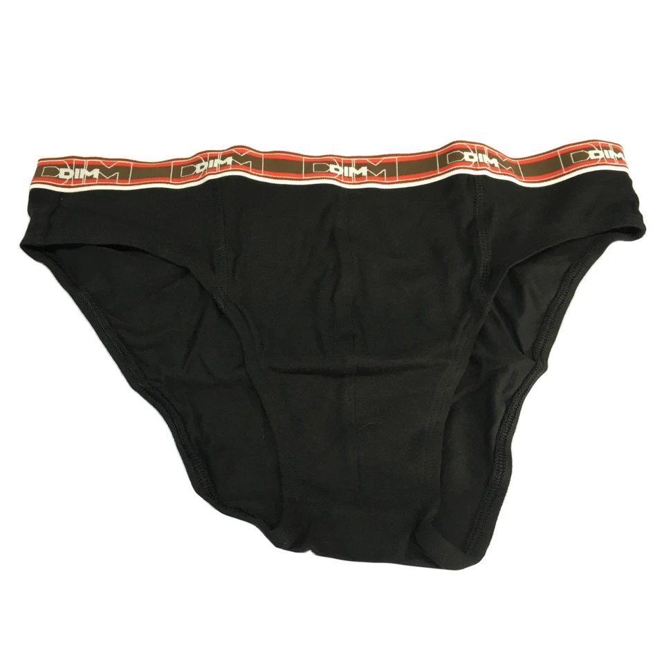 DIM 2 slip uomo taille basse 96% cotone 4% elastan grigio e nero Foto 2 de 2