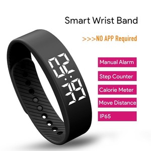 Details About Smart Bracelet Wrist Band Step Counter Vibrating Alarm Clock Ip65 Kids Sports