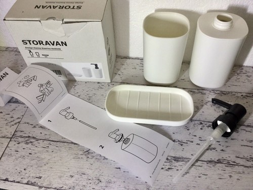 Ikea STORAVAN 3-piece bathroom set Soap dispenser, Soap dish, Toothbrush Holder - Picture 4 of 4