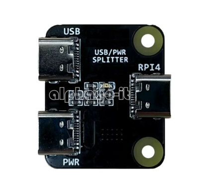 Typ-C Power Splitter Power Distributor für Raspberry Pi 4 USB One-in-Two Modul-