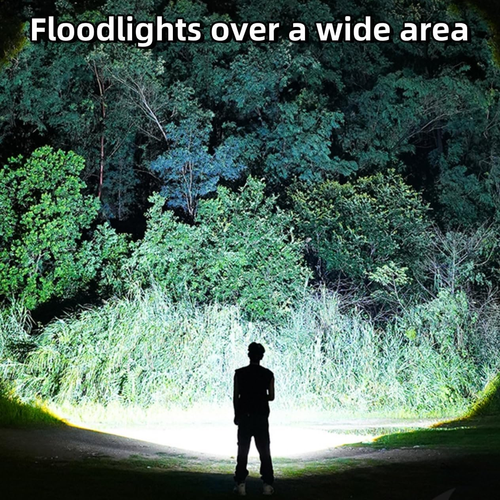 Rechargeable Flashlights 10000 Lumens, Handheld Tactical Torch, Led Flashlight f - Picture 5 of 9