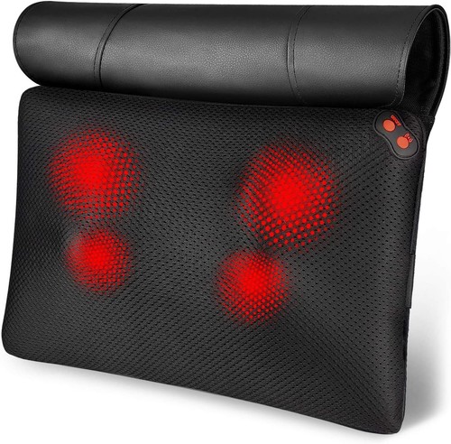 Shiatsu Neck & Back Massager with Deeper Tissue Kneading Shoulder Massage Pillow - Picture 17 of 24