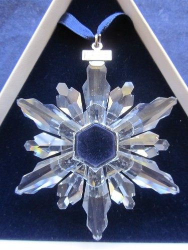 Swarovski Crystal Christmas Ornament 1998 Annual Large Snowflake VINTAGE NEW BOX - Picture 3 of 9