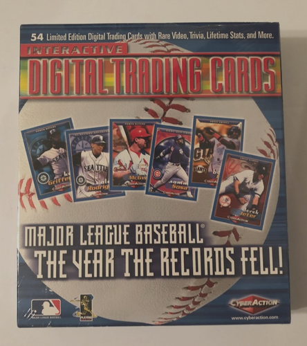 1999 MLB CyberAction Interactive Digital Trading Cards  UPC 670975919524 New - Picture 1 of 2