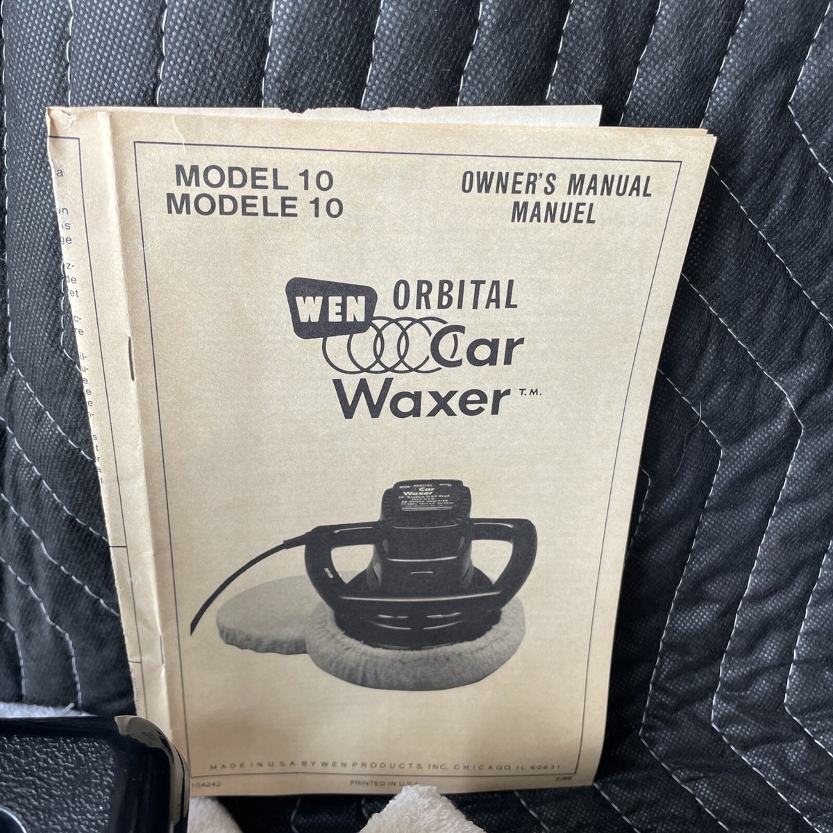 Vintage! Wen 10” Random Orbital Head Car Waxer Buffer Model