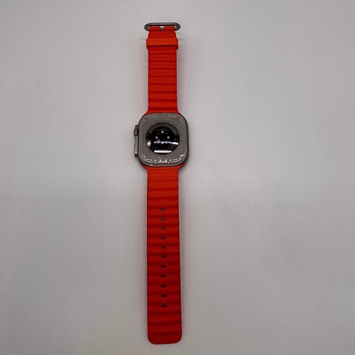 Unlocked Apple Watch Ultra 2 49MM Natural Titanium Orange Ocean Band MREH3LL/A - Zdjęcie 6 z 6
