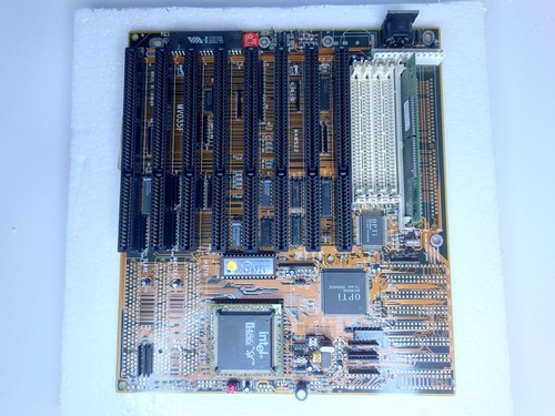 Industrial ISA Motherboard System Board MV035 Rev. D F Intel 486 CPU - No IDE - Picture 2 of 10