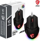 MSI S12-0400D00-C54 Mysz MSI Clutch GM20 Elite Gaming Mouse, czarna, USB
