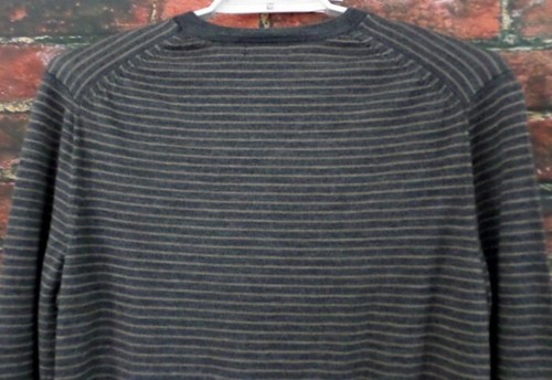 Maglione pullover leggero uomo Banana Republic XL grigio 100% lana merino - Foto 5 di 6