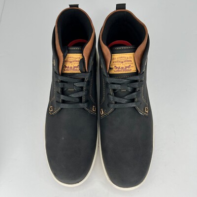 Levis Mens 51927941A Black Goshen Waxed Lace Up High Top  display picture 1