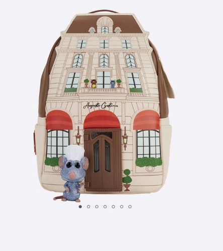 Loungefly Ratatouille Remy Pop! and Gusteau's Mini Backpack Diamond In Hand New - Picture 6 of 6
