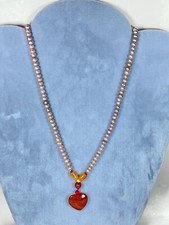 Cultured Freshwater pearl Fashion Jewelry choker /Necklace/Pendant 17  / 6 mm