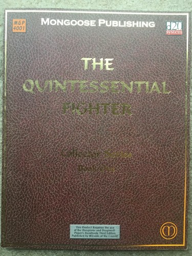 Dungeon and Dragons - Quintessential Fighter - Mongoose Pub. - OOP - Picture 1 of 3