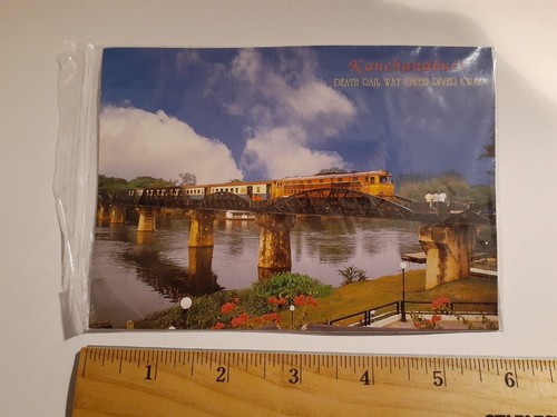 Postcard Kanchanaburi Death Rail Way Over River Kwai Thailand WW II Postcard - Picture 12 of 15