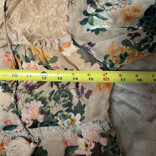 ALICE + OLIVIA Marcie Floral Long Sleeve Minidress In Multi-colour SIZE XS - Picture 11 of 13