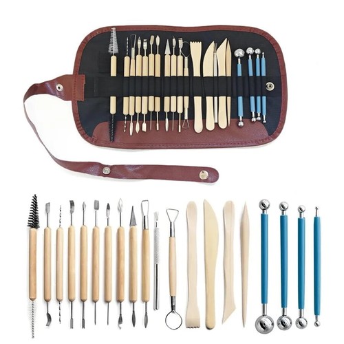 LOT Pottery Clay Sculpting 8-62Pcs Tools Set Smoothing Wax Carving Ceramic Tools - Picture 12 of 30