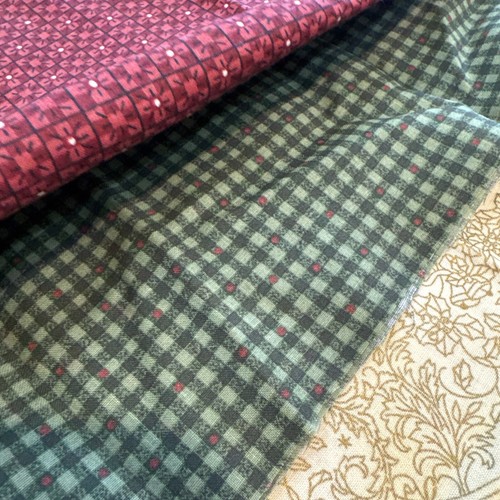 Vintage Christmas Prints Lot 9 Cotton Primitive Fabric Leslie Beck Cranston - Picture 10 of 10