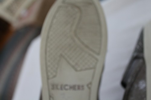 Skecher Street Double-Up Glitzy Gal Sparkles Glitter gray Slip-on Wmns 7 37 UK 4 - Picture 5 of 8