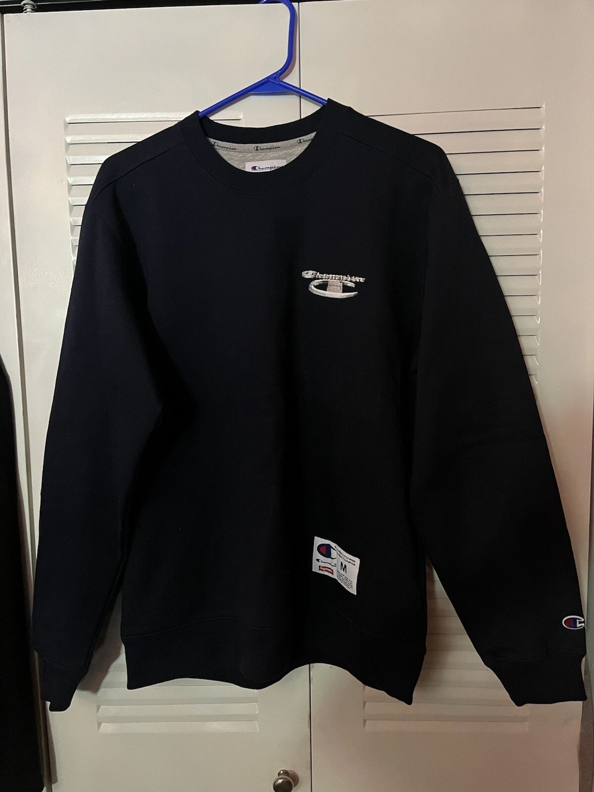 Supreme 3D Mettalic Sweater (Navy)