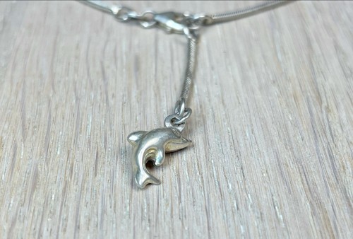 Cavigliera in argento con ciondolo delfino - Foto 5 di 6