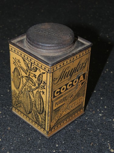  Antique Huylers Cocoa Tin Caracas Breakfast & Supper New York - Picture 1 of 2