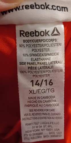 New Reebok Advantage Shorts Classic Boys XL 14/16 Red Black Gray New with Tags - Picture 12 of 12