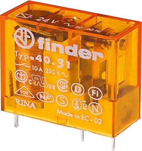Relé Finder 40.31.8.230.0000 Serie 40 - SPDT, 10A, 230 V CA 50/60 Hz, IP20 - Imagen 9 de 24