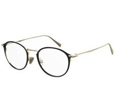 LEVI'S LV-5001 146 MENS MATTE BLACK GOLD EYEGLASSES 50/20/145