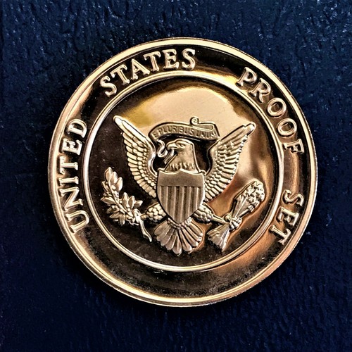 Medallón de bronce de prueba del Departamento del Tesoro de 1789 de 1982 conjunto de prueba como nuevo de Estados Unidos - Imagen 2 de 2