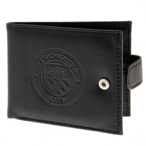 Manchester City FC schwarze Leder RFID Anti Fraud Geldbörse offizielle Ware
