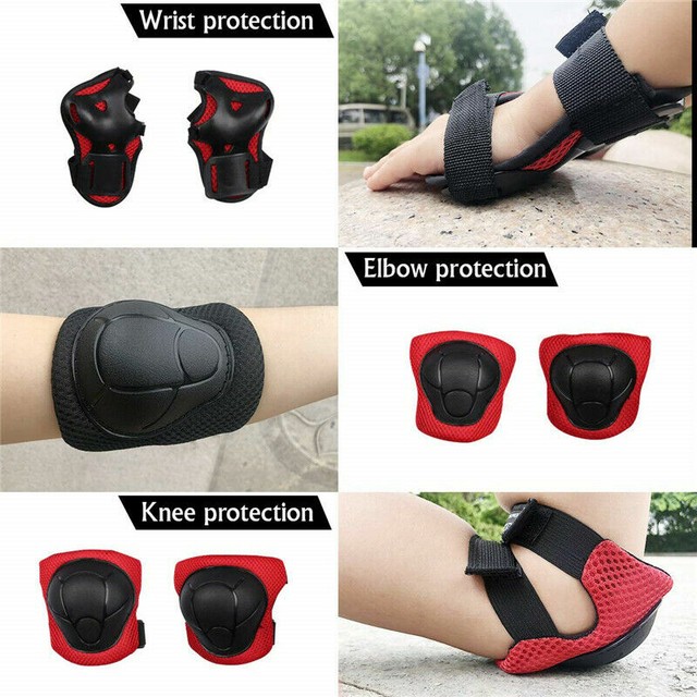 Kids Cycling Bike Protective Pads Set 6pcs also for Scooter/Skateboard