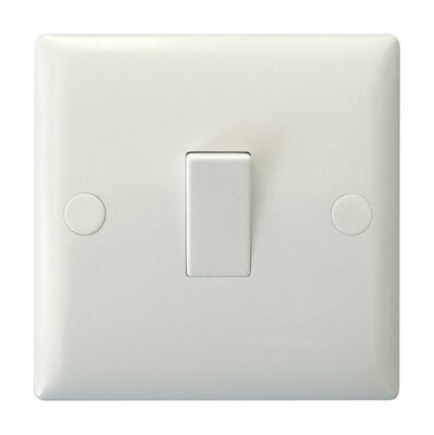 Varilight XT20D Classic Brushed Steel 1 Gang 20A Double Pole Switch