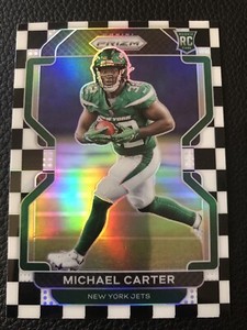 2021 Panini Prizm Michael Carter Rookie RC Black & White Checkerboard - #365 SSP