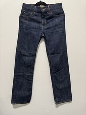 VANS Straight Slim Fit Boys Denim Jeans Sz 16 Blue Inv 0014