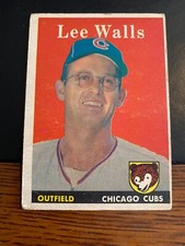 1958 TOPPS BASEBALL #66 LEE WALLS!! $1 SHIPPING!!