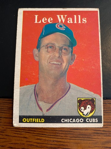 1958 TOPPS BASEBALL #66 LEE WALLS!! $1 SHIPPING!! - Picture 1 of 2