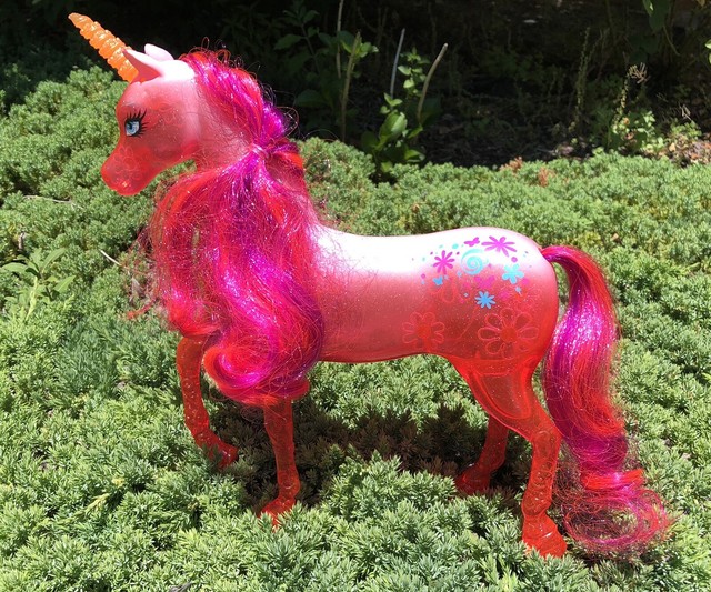 unicorn barbie horse