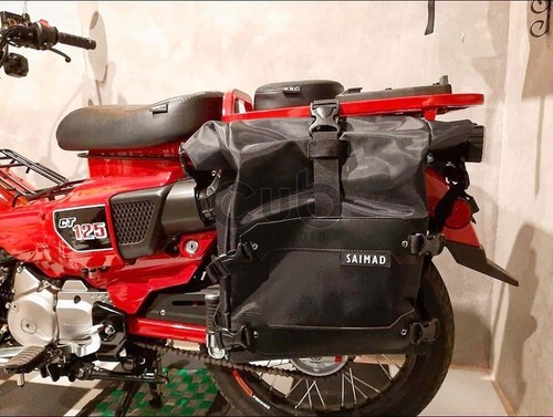 SIDE RACK ฺBAG FOR HONDA TRAIL 125 CT 125 LUGGAGE TRAVEL TRAIL BLACK 2020-2024 - Bild 5 von 10