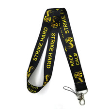 Cobra Kai Black Lanyard With Keychain