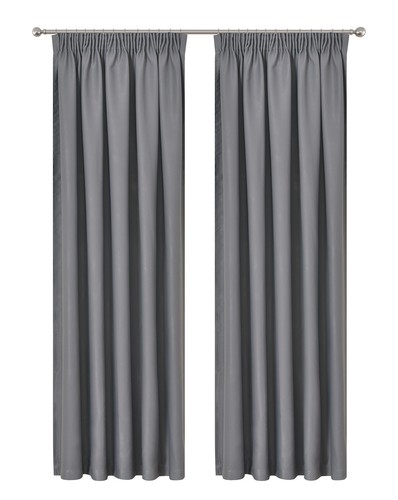 Blockout Pencil Pleat Curtains Blackout Drapes Bedroom Thermal Insulated 1PC - Picture 73 of 141